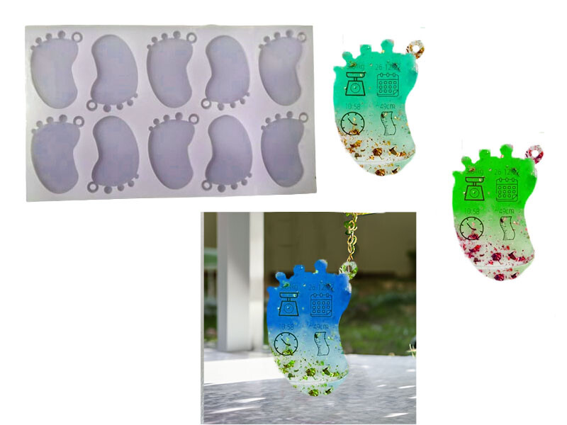 10'lu Ayakizi Magnet Epoksi Kalıbı EPK-390 - Kimyacınız