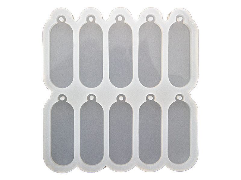 10'lu Oval Kolye Epoksi Reçine Kalıbı EPK-824 - 1