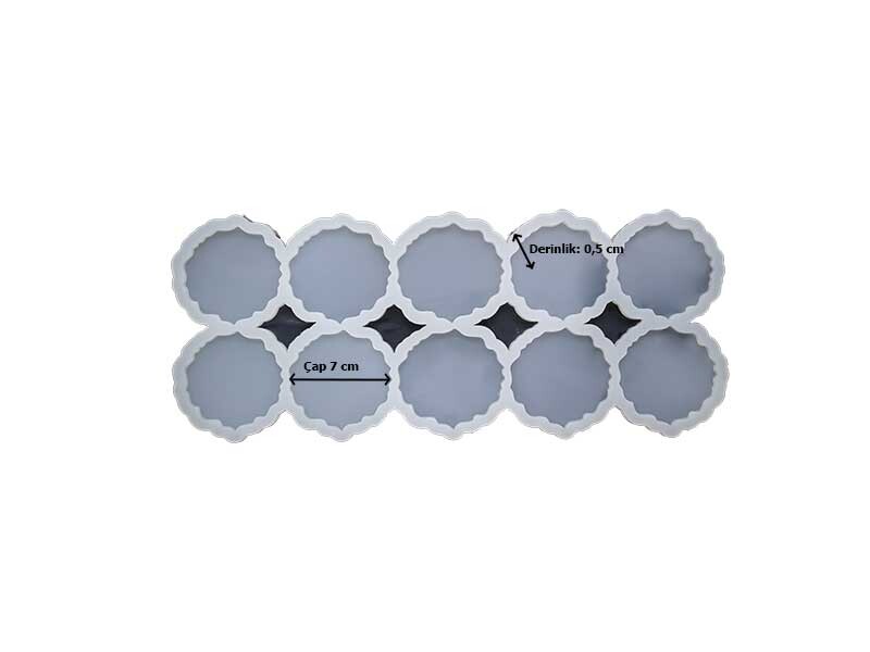 10'lu Tırtıklı Magnet Epoksi Kalıbı EPK-564 - 2