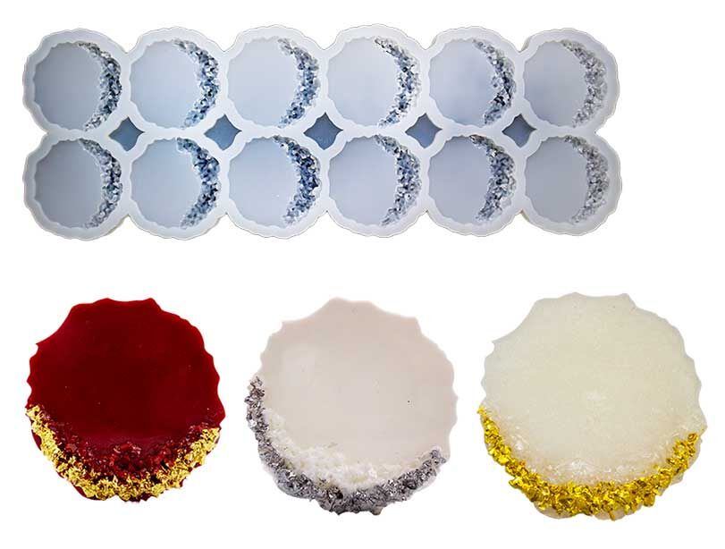 12'li Taş Kırığı Magnet Epoksi Kalıbı EPK-565 - 1