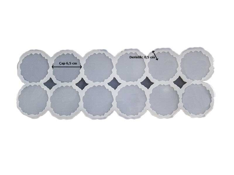 12'li Tırtıklı Magnet Epoksi Kalıbı EPK-533 - 2