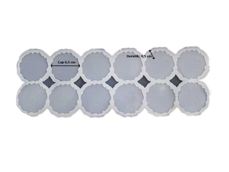 12'li Tırtıklı Magnet Epoksi Kalıbı EPK-533 - 2