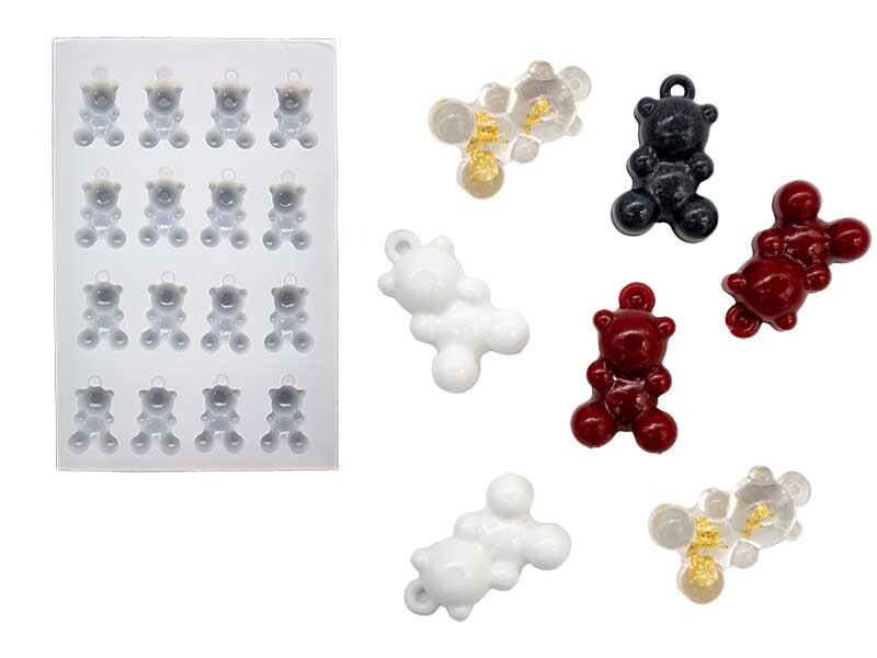 16'lı Ayıcık Haribo Küpe Epoksi Kalıbı EPK-557 - Kimyacınız