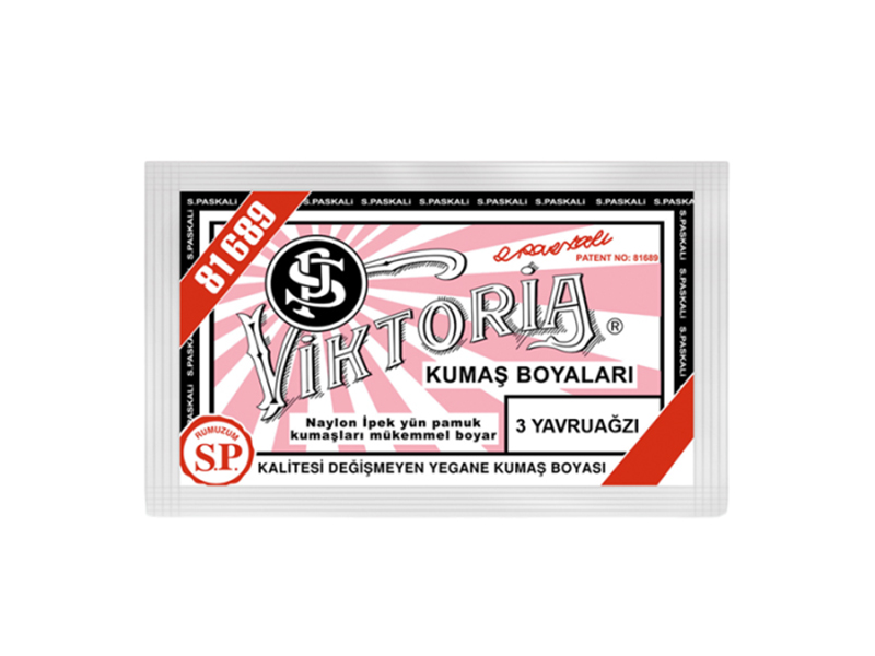 Kimyacınız - 3 Yavru Ağzı Renk Kumaş Boyası Viktoria