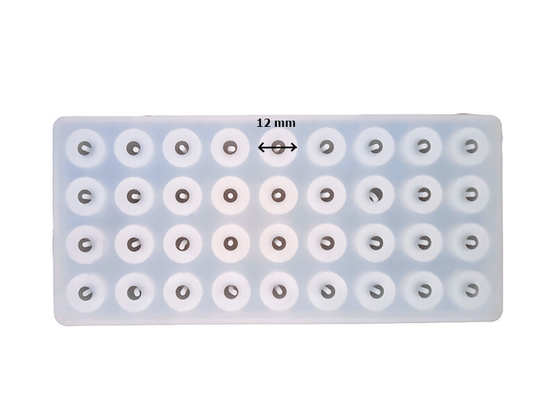 36'lı 12 MM Tesbih Boncuğu Epoksi Kalıbı EPK-8068 - 2