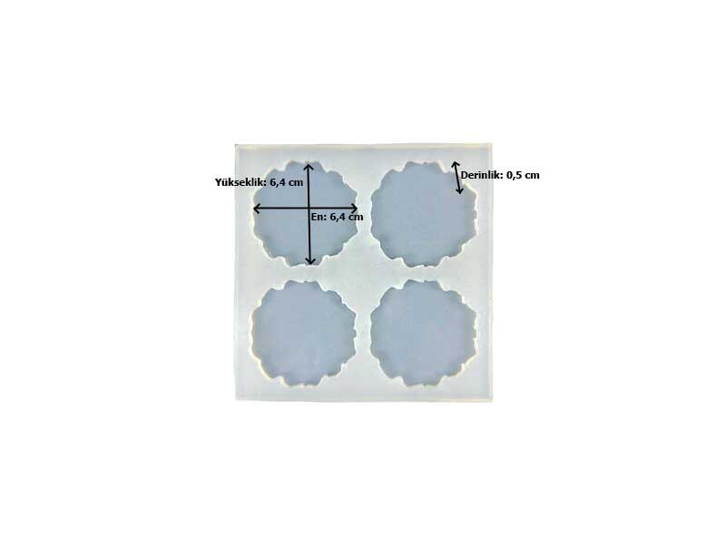 4'lü Tırtıklı Magnet Epoksi Kalıbı EPK-331 - 2