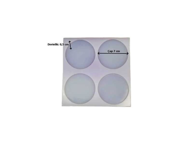 4'lü Yuvarlak Magnet Epoksi Kalıbı EPK-386 - 2