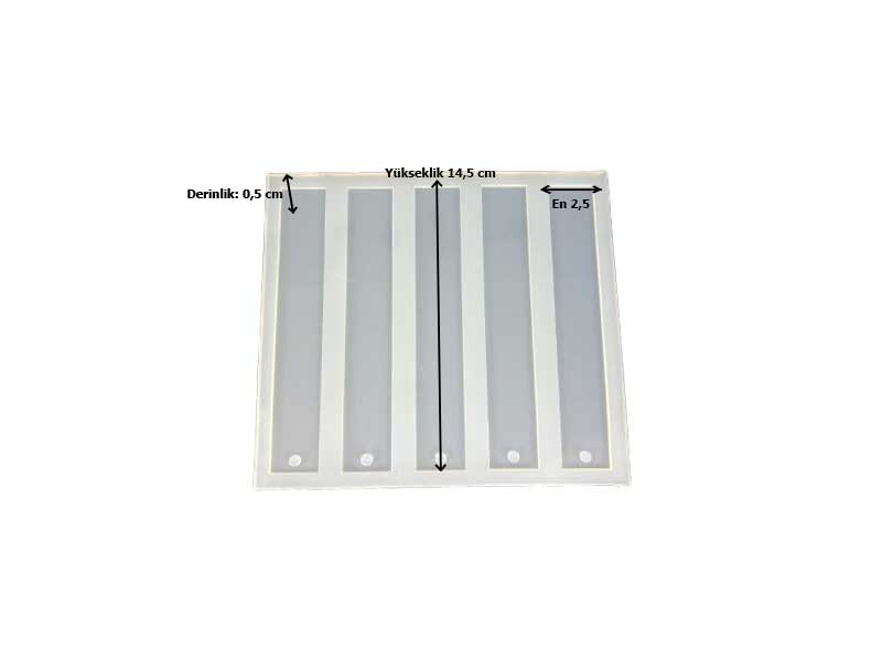 5'li Düz Model Kitap Ayracı Epoksi Kalıbı EPK-321 - 2