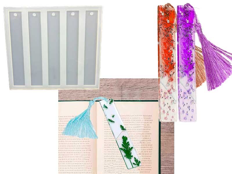 5'li Düz Model Kitap Ayracı Epoksi Kalıbı EPK-321 - 1