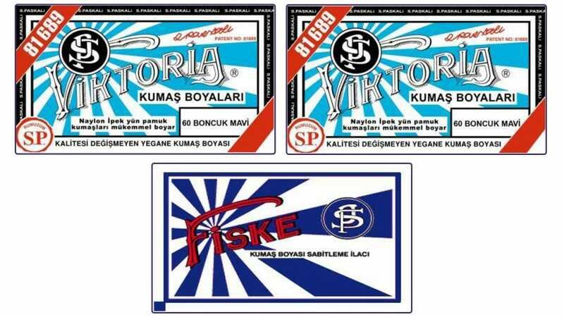 Kimyacınız - 60 Boncuk Mavi Renk Kumaş Boyası 2 Adet + Fiske Sabitleme İlacı