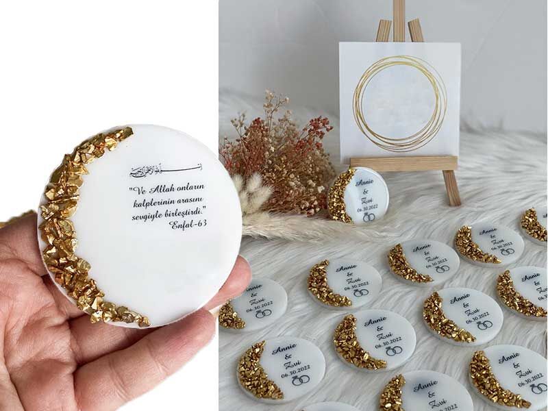 6'lı Yuvarlak Magnet Epoksi Reçine Kalıbı EPK-328 - 2