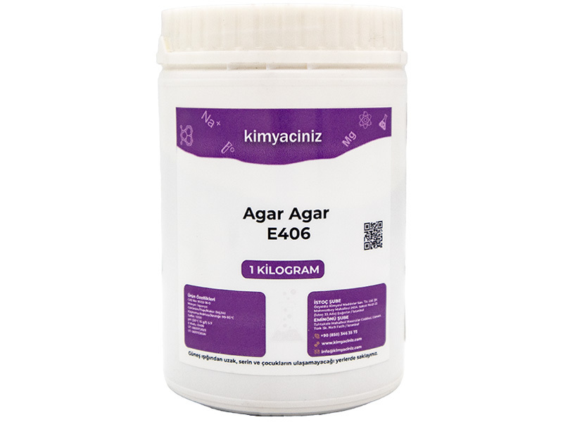 Agar Agar E406 1 KG - Kimyacınız
