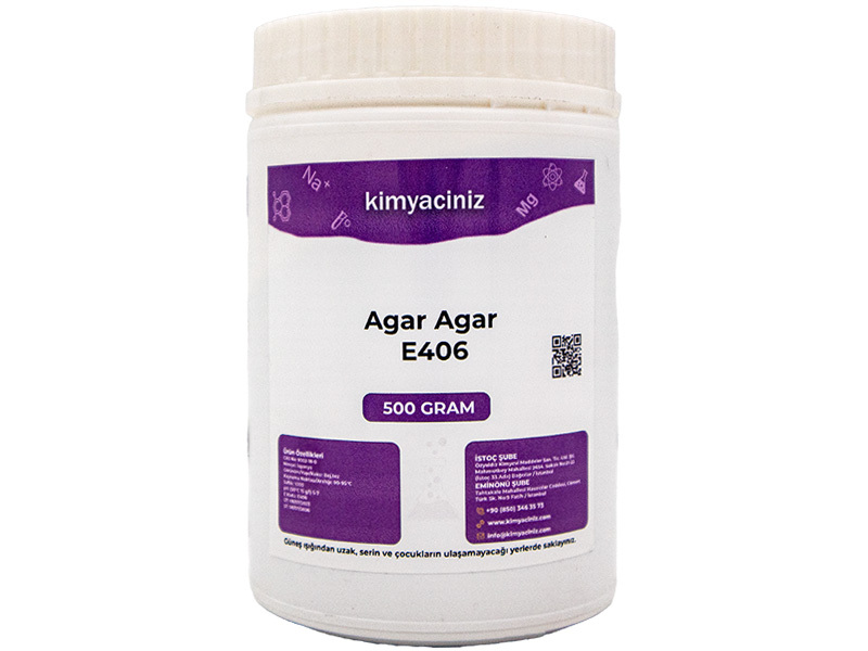Agar Agar E406 500 Gram - Kimyacınız