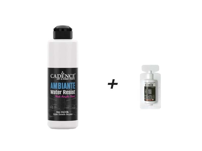 AW01 Ambiante Beyaz Islak Zemin Boyası 250 ML+ Katalizör 10 GR - Cadence