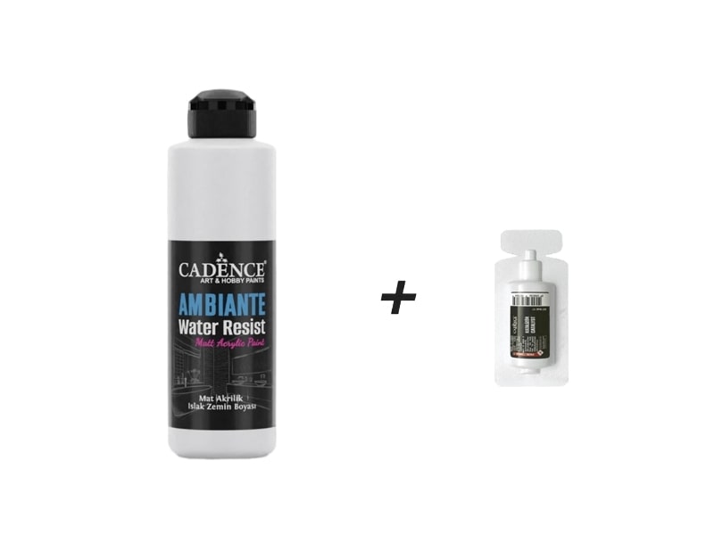 AW03 Ambiante Eskimiş Beyaz Islak Zemin Boyası 250 ML+ Katalizör 10 GR - Cadence