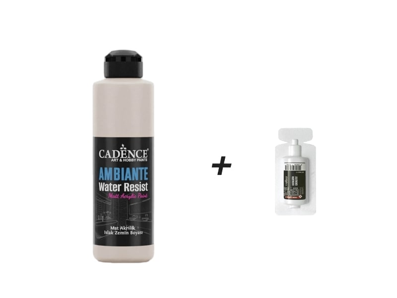 AW07 Ambiante Kumtaşı Islak Zemin Boyası 250 ML+ Katalizör 10 GR - Cadence