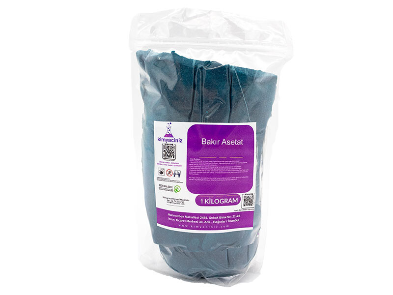 Bakır Asetat 1 KG - Kimyacınız