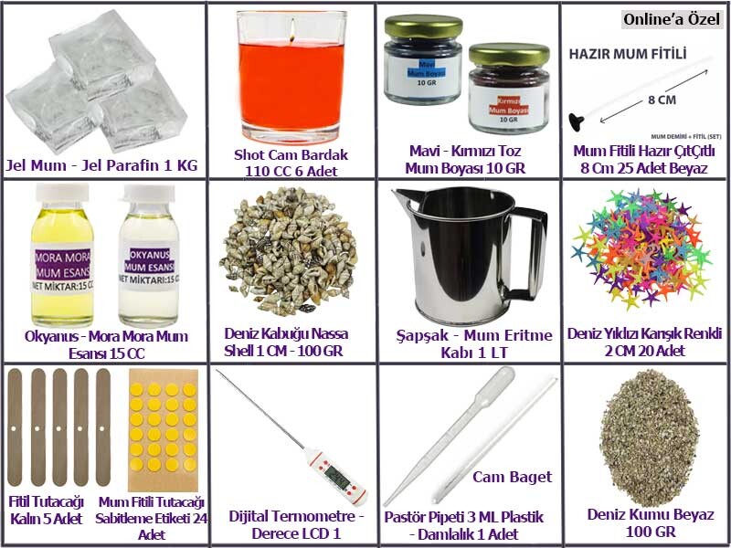 Bardakta Jel Mum Yapım Seti - Kimyacınız