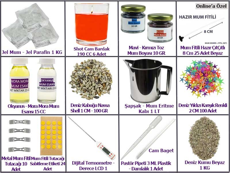 Bardakta Jel Mum Yapım Seti - Kimyacınız
