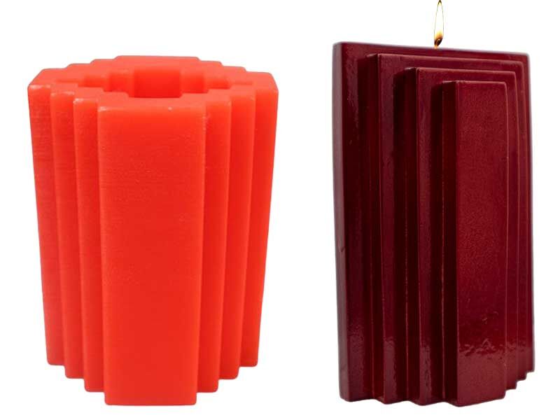 Büyük Buz Dağı Silikon Mum Kalıbı M-40 - 9