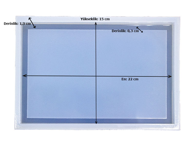 Büyük Dikdörtgen Terrazo Epoksi Kalıbı EPK-664 - 2