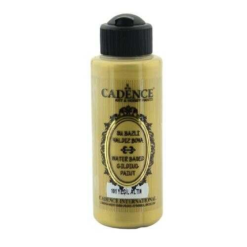 Cadence 101 Yeşil Altın Yaldız Akrilik Boya 120 ML - 1