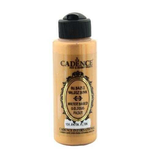 Cadence 106 Antik Altın Yaldız Akrilik Boya 120 ML - Cadence