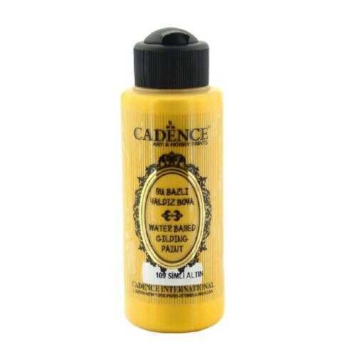 Cadence 109 Simli Altın Yaldız Akrilik Boya 120 ML - 1