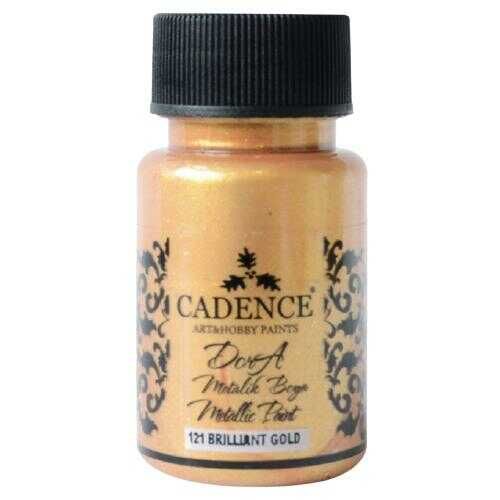 Cadence 121 Brillant Gold Dora Metalik Boya 50 ML - Cadence