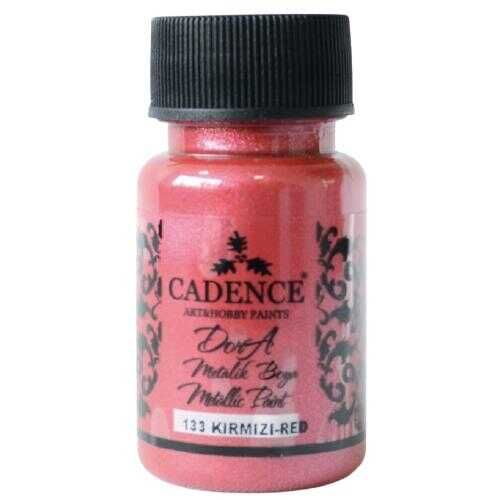 Cadence 133 Kırmızı Dora Metalik Boya 50 ML - Cadence