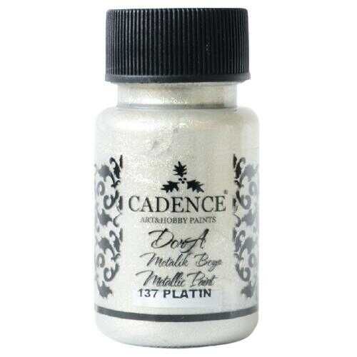 Cadence 137 Platin Dora Metalik Boya 50 ML - Cadence