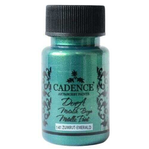 Cadence 141 Zümrüt - Emerald Dora Metalik Boya 50 ML - Cadence