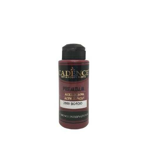 Cadence 2000 Bordo Premium Akrilik Boya 120 ML - 1