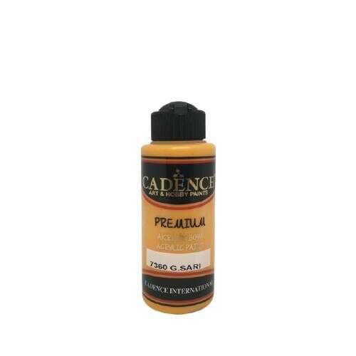Cadence 7360 G. Sarı Premium Akrilik Boya 120 ML - 1