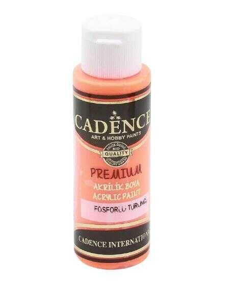 Cadence Fosforlu Turuncu Premium Akrilik Boya 120 ML - Cadence