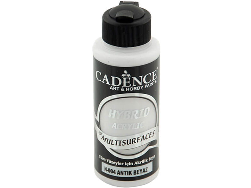 Cadence H-004 Antik Beyaz Hybrid Metalik Akrilik Boya 120 ML - 1