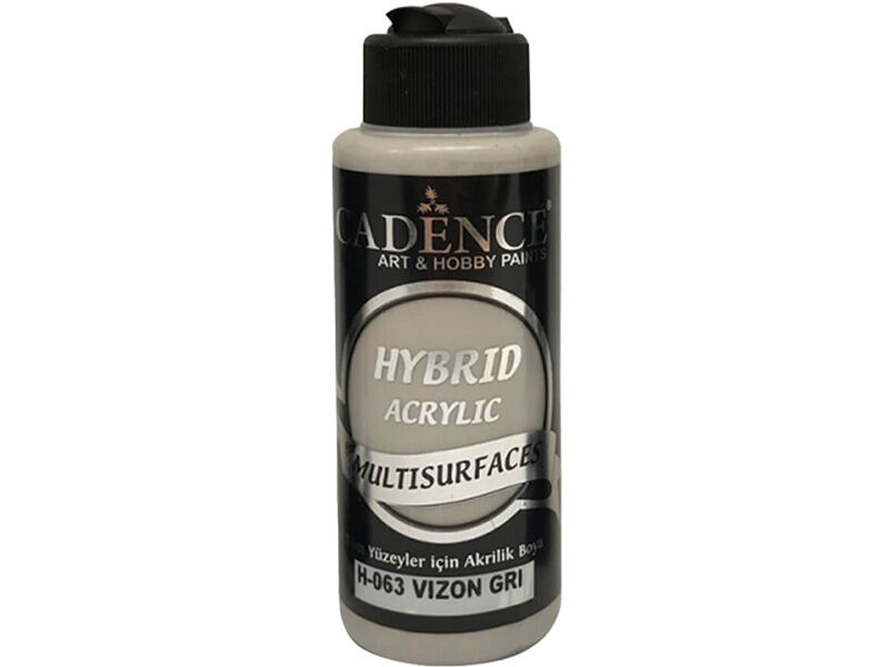 Cadence H-063 Vizon Gri Hybrid Metalik Akrilik Boya 120 ML - 1