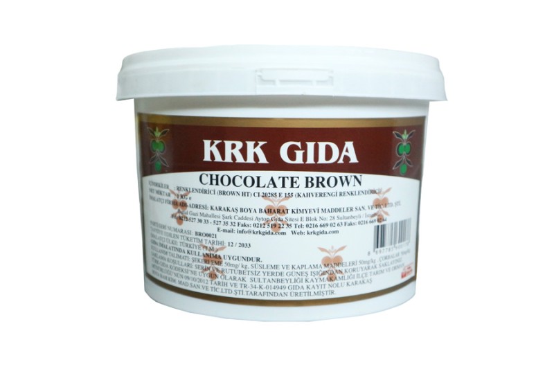 Kimyacınız - Chocolate Brown E155 Kahverengi Gıda Boyası - Renklendirici 1 KG