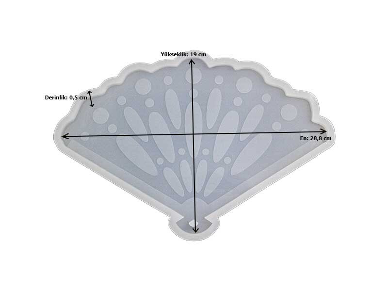 Damla Model Yelpaze Model Epoksi Reçine Kalıbı EPK-529 - 2