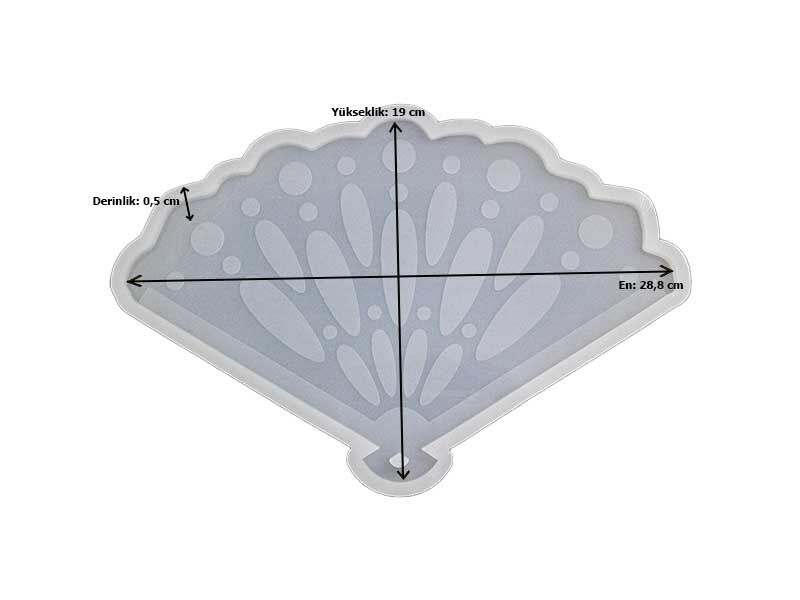Damla Model Yelpaze Model Epoksi Reçine Kalıbı EPK-529 - 2