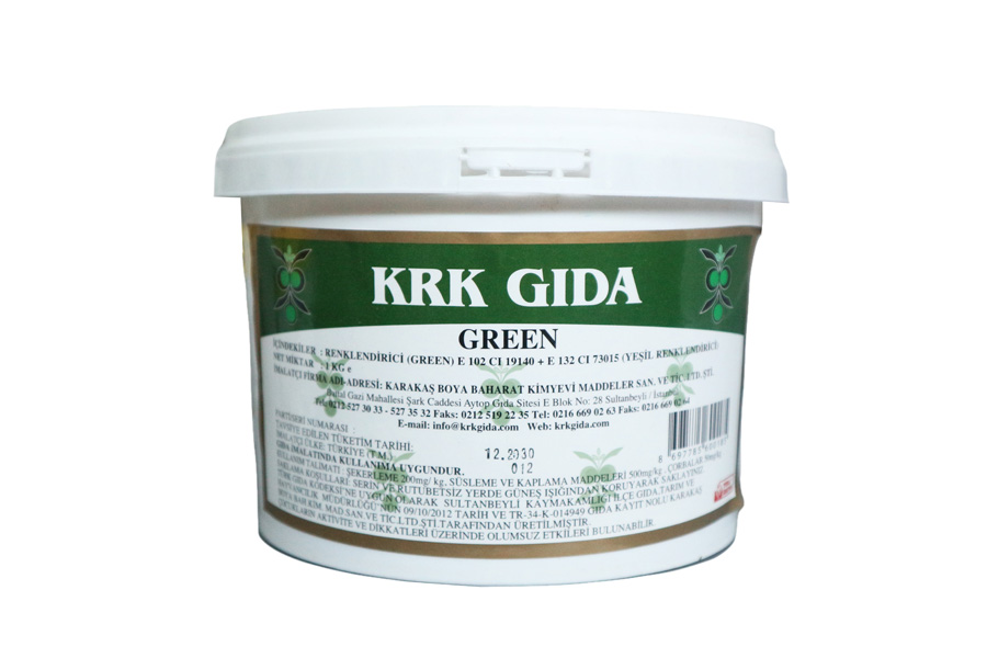 Dark Green E133 Yeşil Gıda Boyası - Renklendirici 1 KG - 1