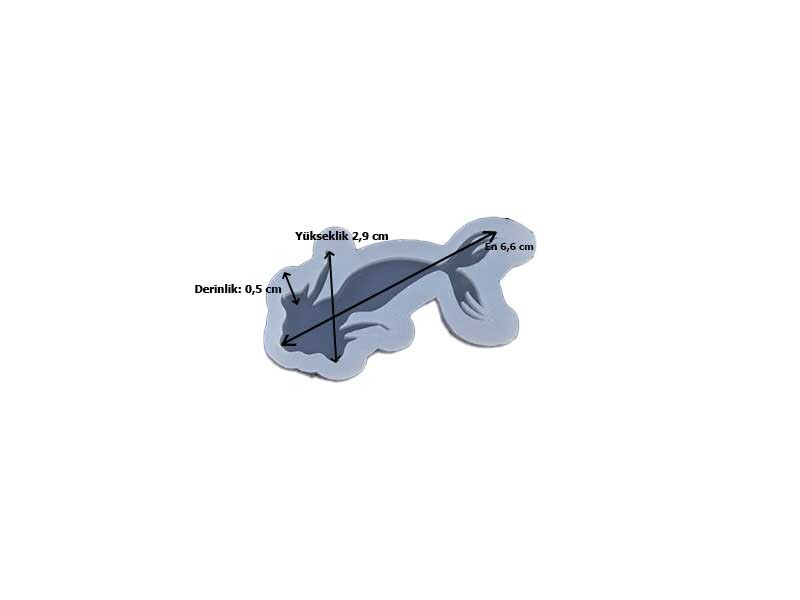 Denizkızı Model Anahtarlık Epoksi Reçine Kalıbı EPK-495 - 2