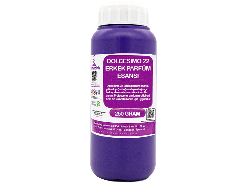 Dolcesımo 22 Erkek Parfüm Esansı 250 Gram - Kimyaciniz