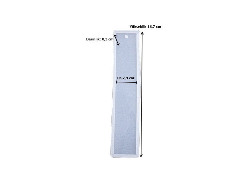 Düz Model Kitap Ayracı Epoksi Kalıbı EPK-537 - 2