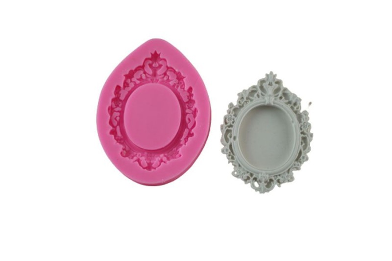 Elips Mini Çerçeve Silikon Kalıbı ÇE-72 - Kimyacınız