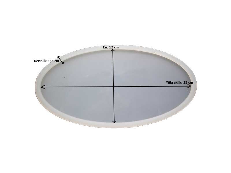 Elips Model Küçük Boy Tepsi Epoksi Kalıbı EPK-612 - 2