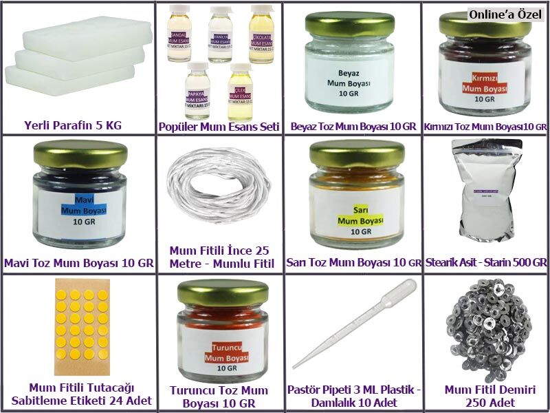 Elite Paket Parafin Mum Yapım Seti - 1