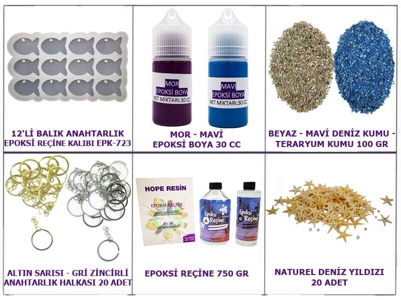 Epoksi Balık Anahtarlık Yapım Seti - 1