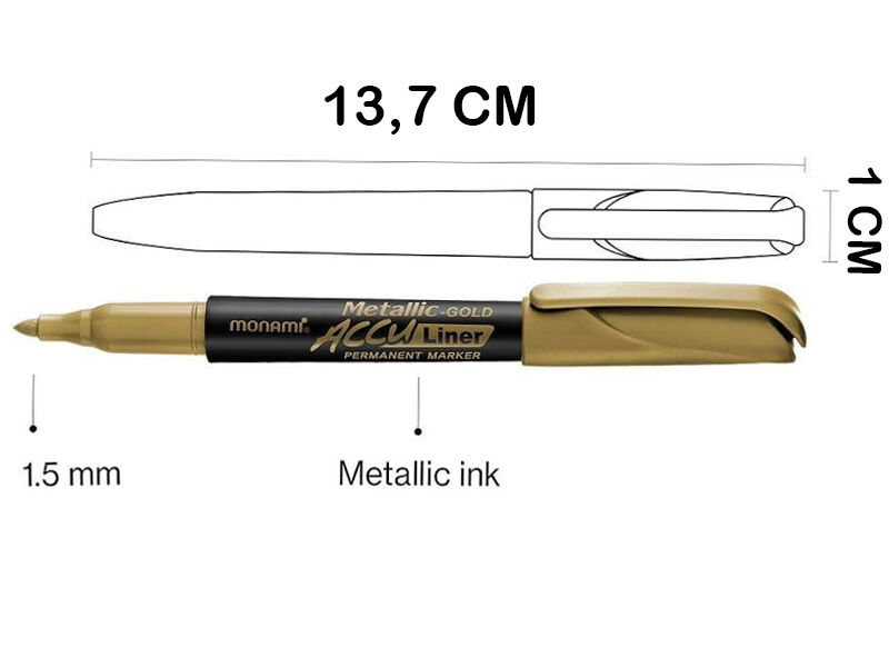 Epoksi Kalemi Gold ve Gümüş Set 12 Adet - 3