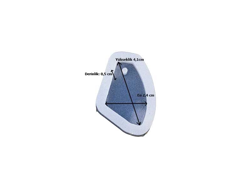 Epoksi Reçine Asimetrik Kolye Kalıbı EPK-490 - 3